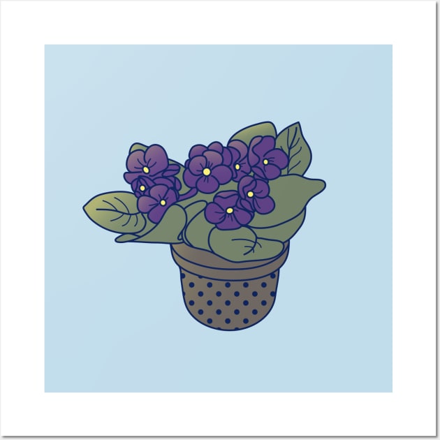 violet vase Wall Art by Wlaurence